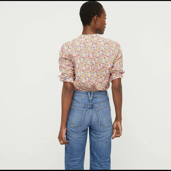 FABULOUS! J Crew Liberty of London ruffle bib top🎉👏🏻 - Picture 5 of 12